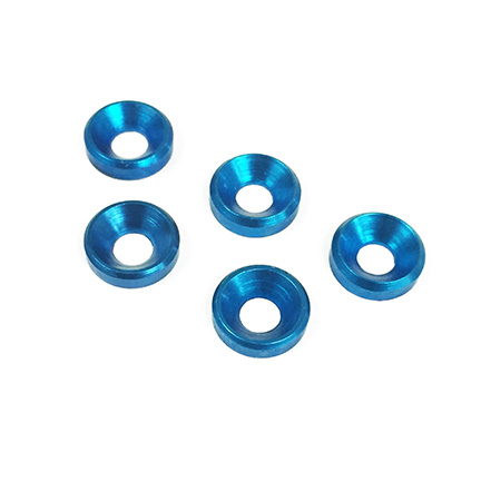 Lefthander-RC Countersunk Flat 4/40 Washers (5) - Blue